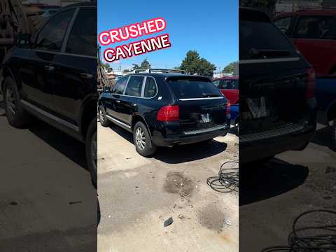 You’ve Probably Never Seen a Porsche Cayenne Get Picked Up by the Claw and Dropped Into the Crusher