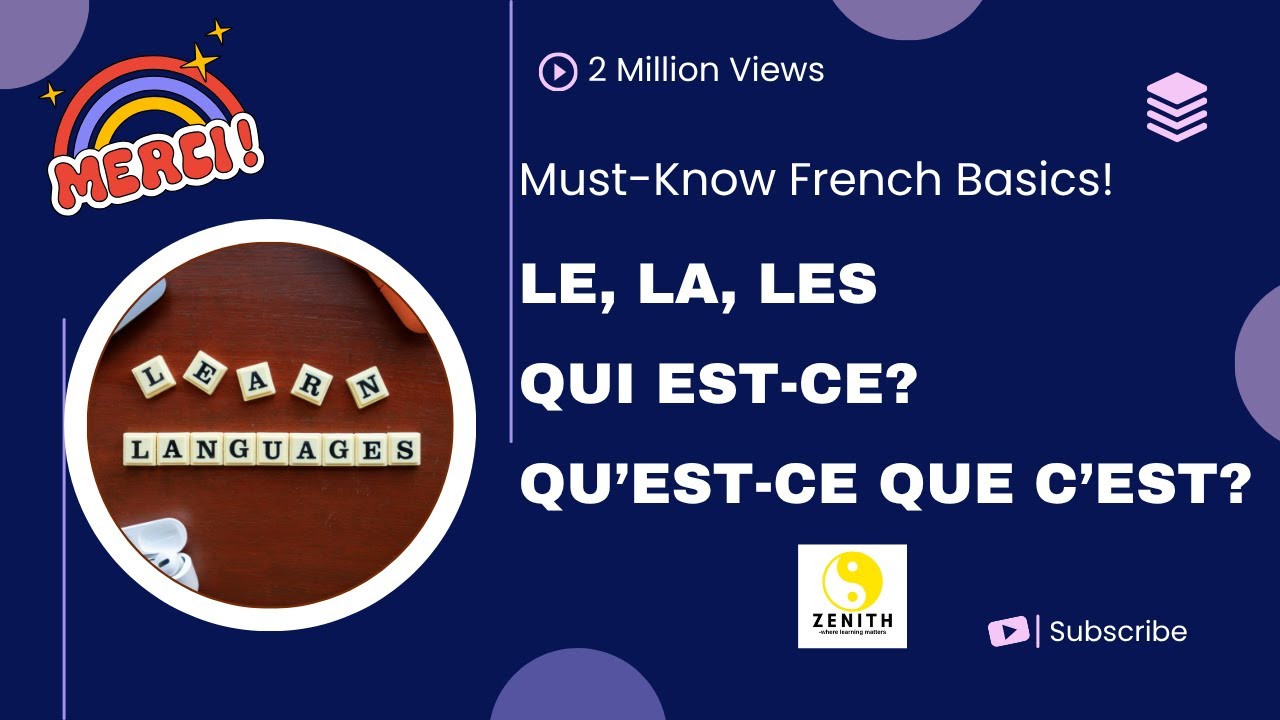 Learn French | Definite Articles (le, la, les) + Qu’est-ce que c’est & Qui est-ce Explained