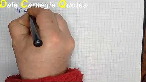 Italic Handwriting Calligraphy/Dale Carnegie Quotes