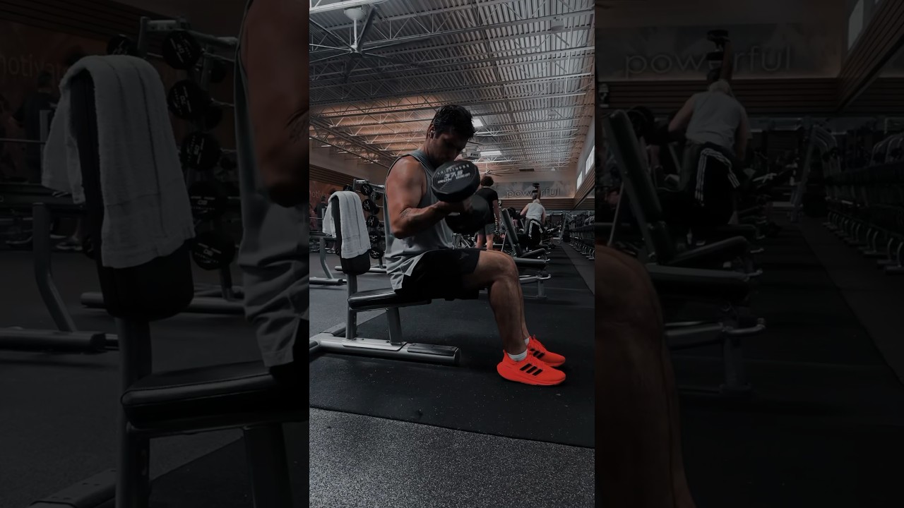 SINGLE ARM SEATED DB SUPINATE CURLS 🦾🫡 
