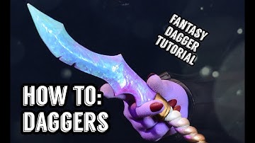 HOW TO MAKE FANTASY CRYSTAL DAGGERS (Prop dagger tutorial)