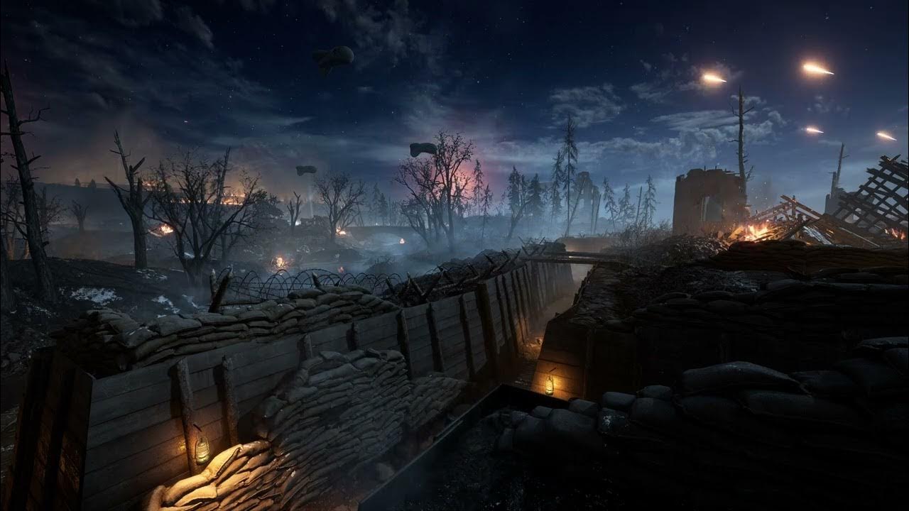 Battlefield War Ambience, distant gunfire battles, artillery bomb explosions, for relaxing, sleeping Battlefield War Ambience, distant gunfire battles, artillery bomb explosions, for relaxing, sleeping