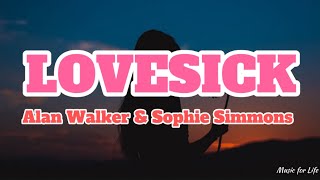 Alan Walker & Sophie Simmons - Lovesick (Lyrics)