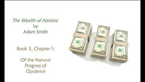 Adam Smith, the Wealth of Nations: Book 3, Chapter 1 (Audiobook)