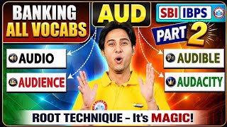 Bank Exams 2026 | English Strategy For Bank Exams | English Vocabulary 02 | Vocab AUD | Full Details