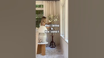 What I thrifted vs how I styled it #thrift #homedecor