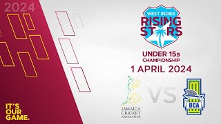 🔴 LIVE U15 Jamaica v Barbados | CWI Rising Stars Boy's U15 50 Over Championships 2024