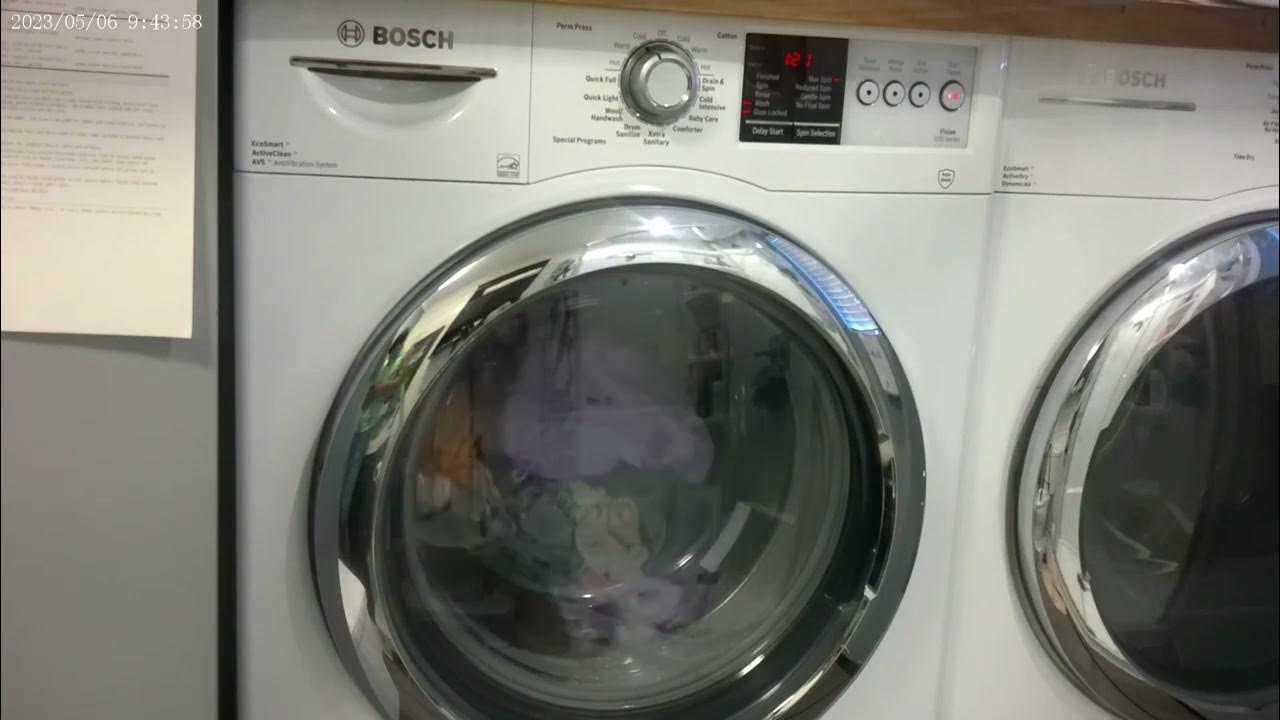 Bosch Washer Perm Press Cycle YouTube