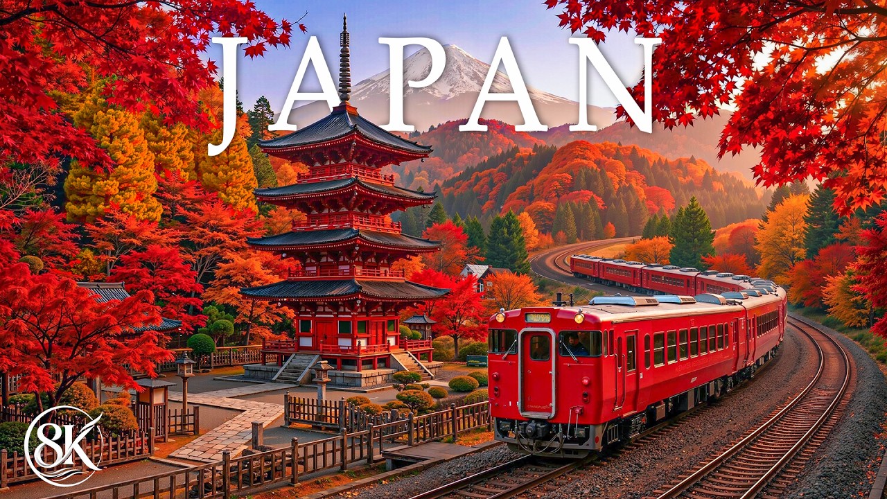 Japan 4K Cinematic 🇯🇵 | Autumn Leaves, Historic Castles & Serene Gardens