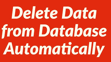 Delete Data from Database Automatically