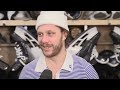 Sacco, Pastrnak talk to the media before BOS @ WPG
