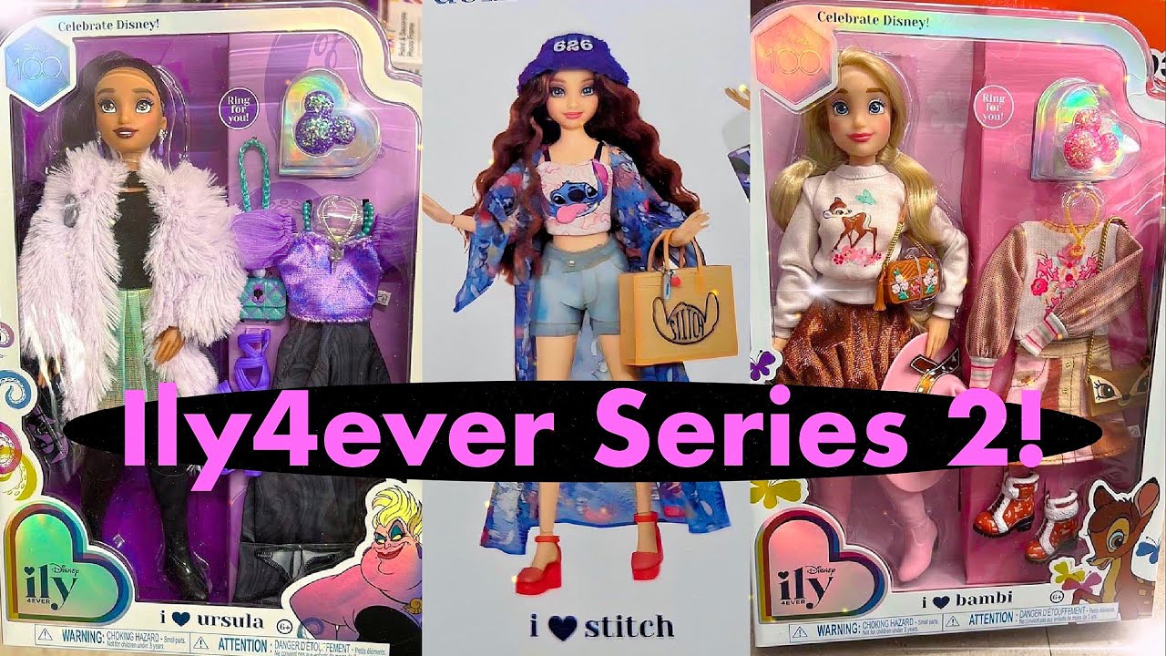 New 2023 Disney ILY4ever Dolls! ⭐️ Disney Villains Ursula, Bambi, Stitch  and MORE! 🍵🔥 