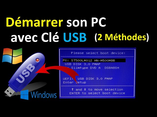 COMMENT DEMARRER SON PC AVEC UNE CLE USB - YouTube