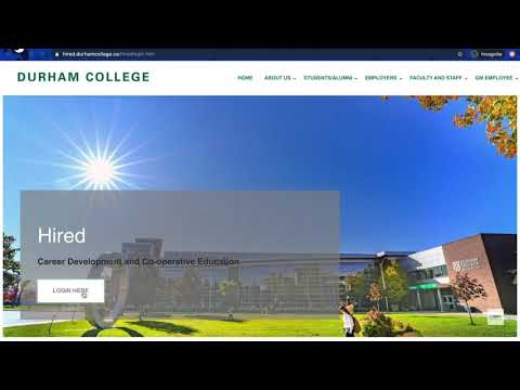 How to Log in to Durham College Hired portal