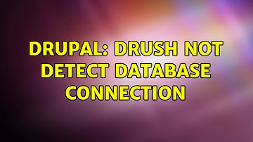 Drupal: Drush Not detect Database connection (3 Solutions!!)