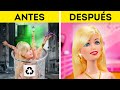 ¡Transformación de Barbie! 😍🤩 Trucos y manualidades de cambio de imagen de muñeca Barbie 🌈