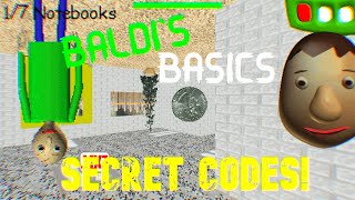 BALDI'S BASICS IN EDUCATION AND LEARNING SECRET CODES! V1.4.3/THE DARK BALDI 12-2022