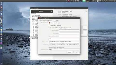 mount drive through gnome disks GUI