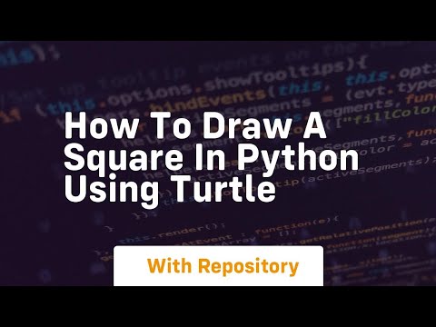 how to draw a square in python using turtle