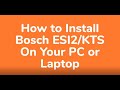 Bosch KTS Software Installation & Update