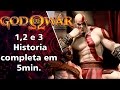 God of War 1 2 e 3 historia completa - resumida em 5min