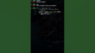 Reverse Integer #python #shorts #problemsolving