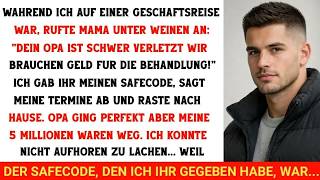 Meine Mutter stahl 5 Millionen Dollar, indem sie Opas Notfall vortäuschte, während ich auf einer