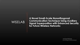 Introduction to small scale NOMA