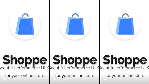  Shoppe App UI | Login & Home Dashboard Only | Flutter App