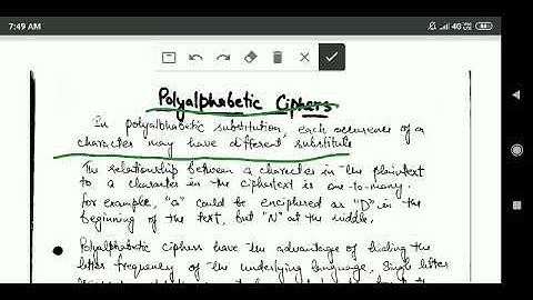 Network Security and Cryptography: Polyalphabetic Cipher | lecture -12