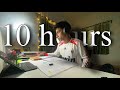 10 Hours Study with Me (60/10) | Interacting during breaks, Pomodoro | #neet2025
