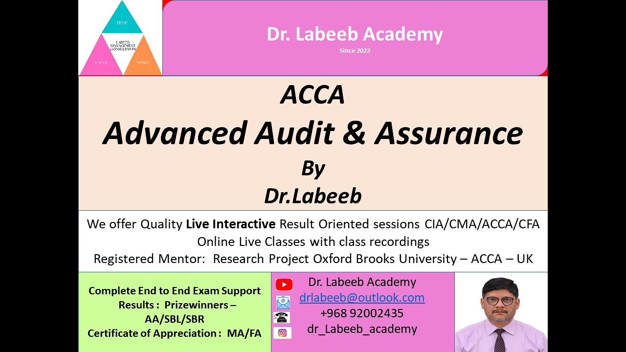 30 ACCA Advanced Audit and Assurance Chapter 16 Forensic Audits