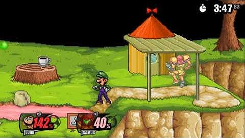 SSF2 Beta 1.0.3.2 CPU Tournament WQs Luigi vs Samus (incomplete)