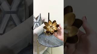 DIY Spoon Lamp 🌸 #candleholder #trending #viral  #homedecor