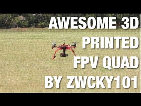 Video på hur man bygger en 3d-utskriven Quadcopter