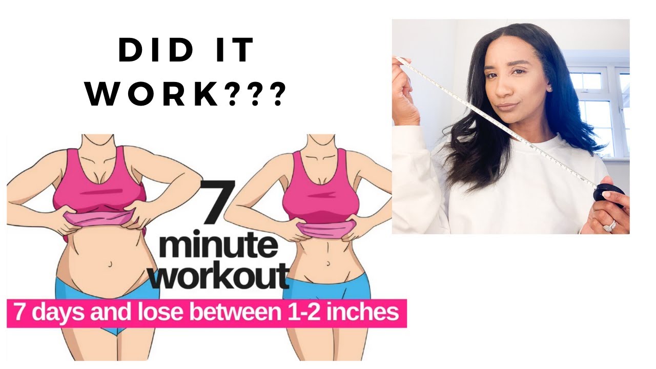 7 DAY CHALLENGE 7 MINUTE WORKOUT TO LOSE INCHES DID IT 7 DAY CHALLENGE 7 MINUTE WORKOUT TO LOSE INCHES DID IT