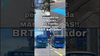 Play video: EXPANSÃO DA LINHA B2 DO BRT SALVADOR!! FAIXAS NA AV. MANOEL DIAS #short  #shorts