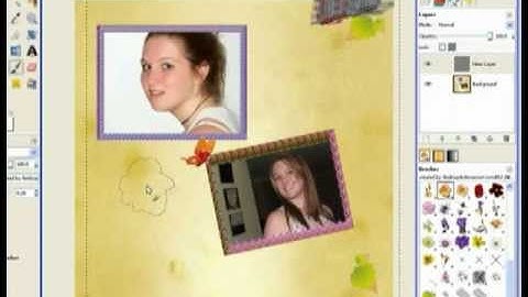 Digital scrapbook page with GIMP (1)