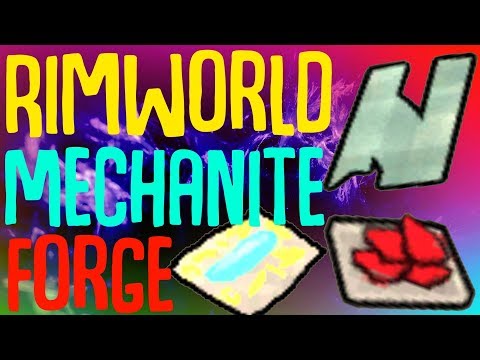 Mechanite Forge! Crafting Luciferum! Rimworld Mod Showcase