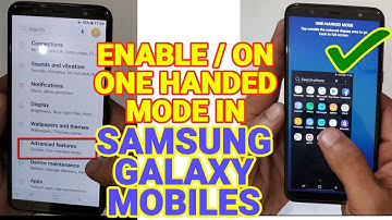 One Hand Mode In Samsung Galaxy Mobiles | How to Enable One Handed Mode In Samsung Galaxy on8