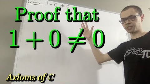 Proof that 1 + 0 is not equal to 0 (ILIEKMATHPHYSICS)
