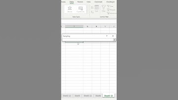Generate Random samples with ToolPak in Excel #shorts #youtubeshorts