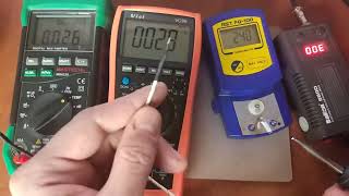Testing temperature sensors (RST FG-100 vs Vici VC99 vs Mastech MS8229)