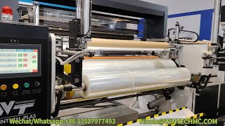 High Speed 1850MM LLDPE Casting Stretch Film Machinery,50KG Big Roll PE Stretch Film Machinery