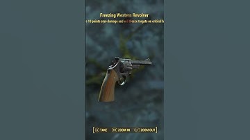 Fallout 4 | Weapon | Freezing Western Revolver #Fallout4 #Fallout #Gaming #Shorts #YouTubeGaming