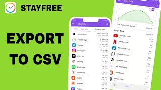 How To Export To Csv On Stayfree App screenshot 4