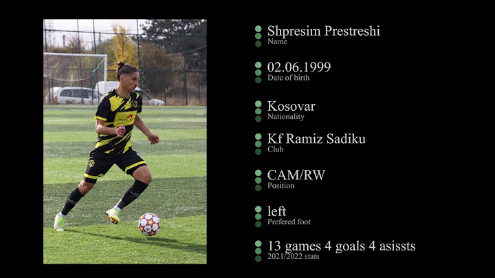Shpresim Prestreshi - Highlights | 2021/22 Half-Se...