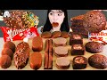 ASMR MUKBANG| 초콜릿 디저트 초코 아이스크림 마카롱 먹방 & 레시피 CHOCOLATE DESSERT ICE CREAM EATING