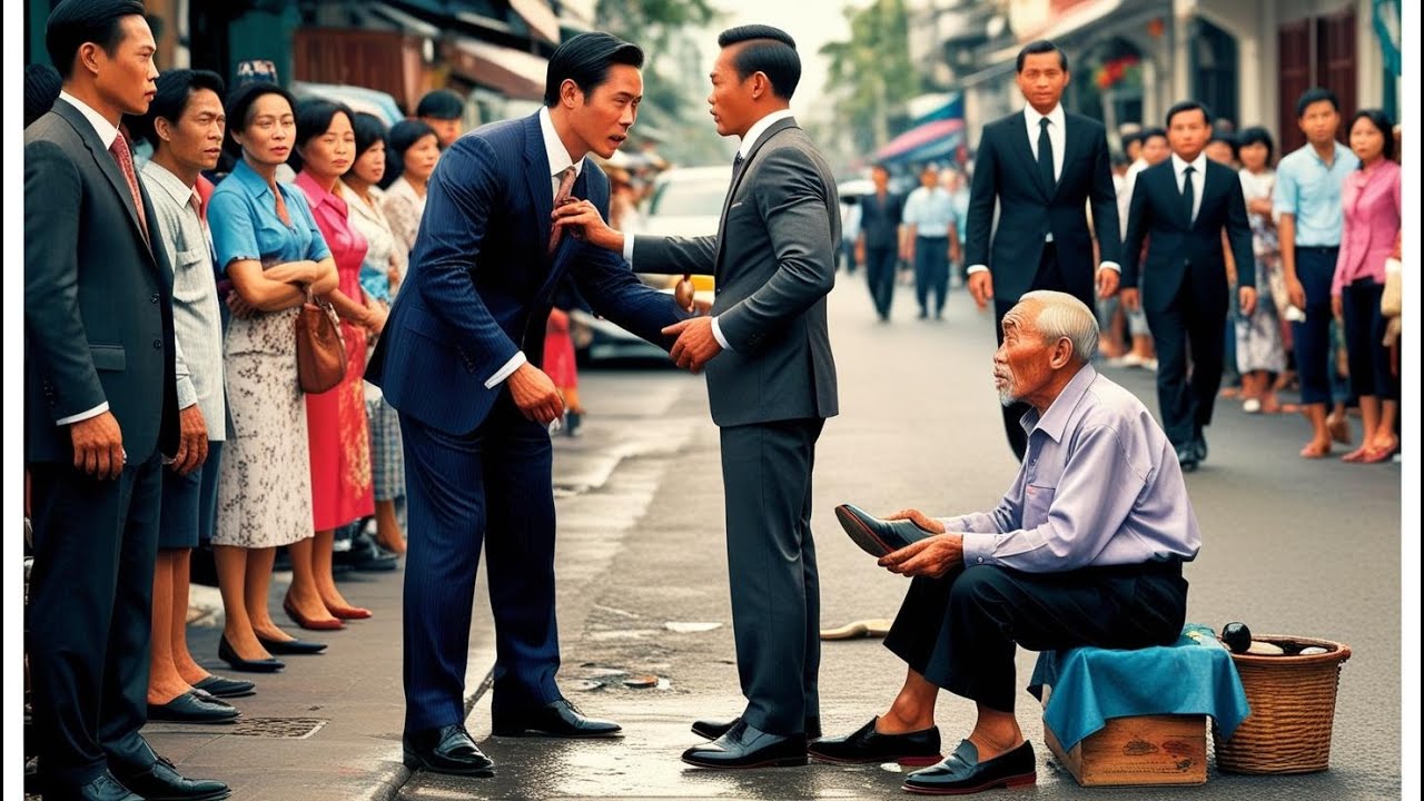 Outline Video Cụ Ông Nghèo Đánh Giày Ở Thành Phố, Bất Ngờ Lật Tẩy Bí Mật Đằng Sau Cuộc Sống Giàu Có Của Con Trai