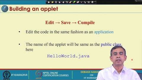 Java Applet Programming(Lecture 05 )